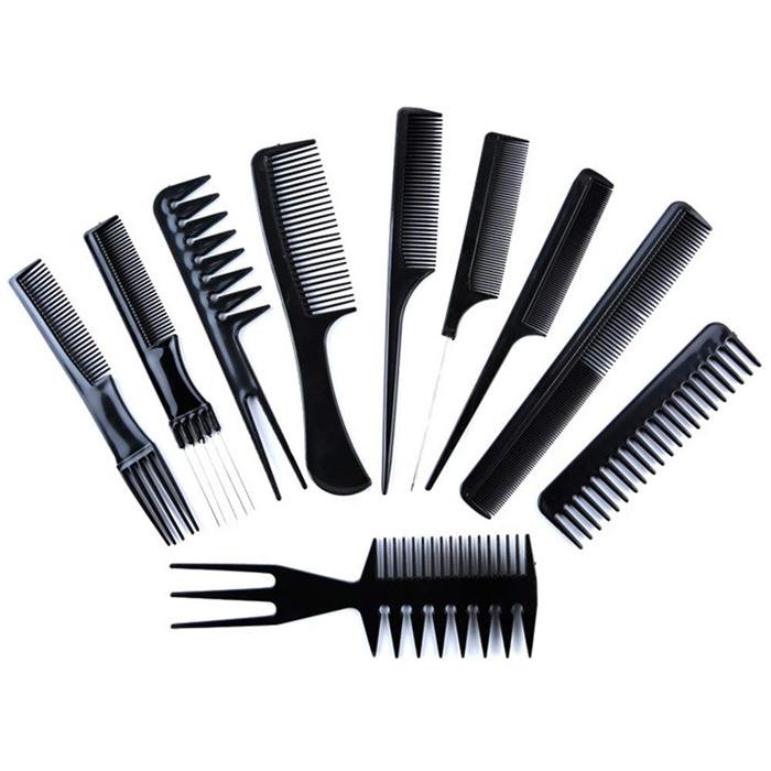 Set Sisir Berus Rambut Profesional 10PCS