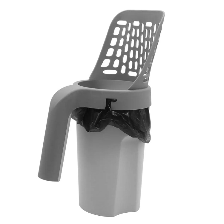 2 dalam 1 Kucing sampah Portabel All-in-One Litter Scoop