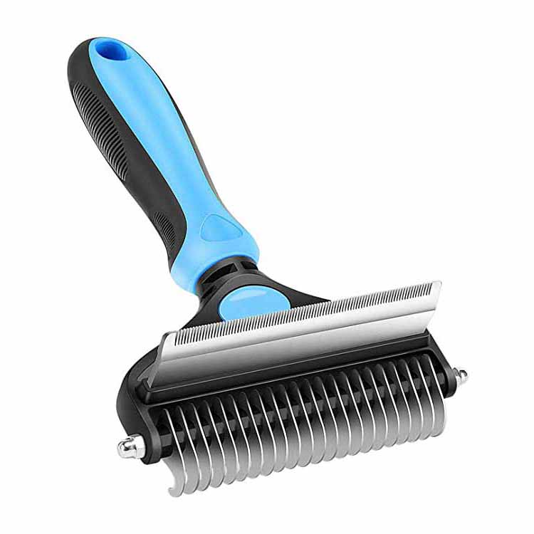 2 In 1 Undercoat Dematting Comb Comb Pet Grooming Brush