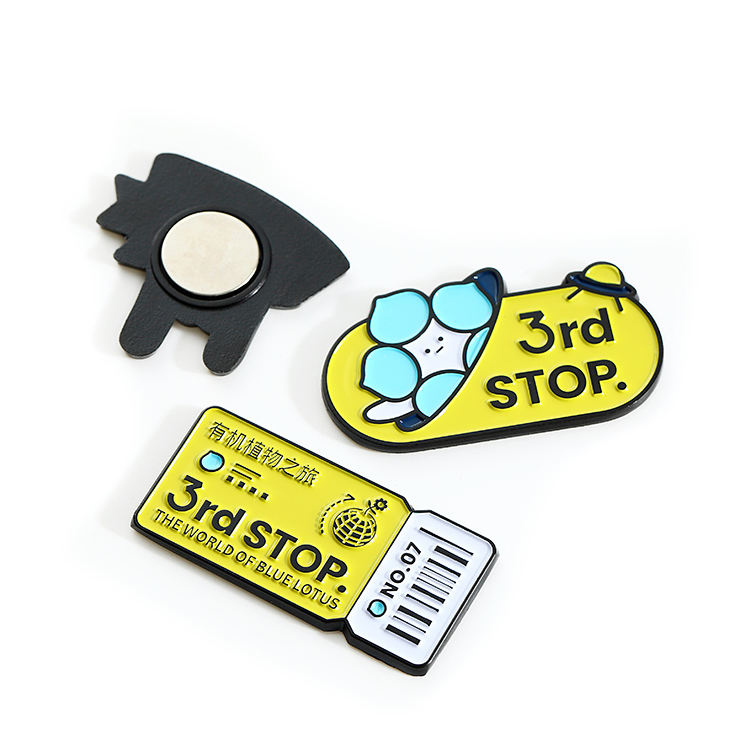 Magnet peti sejuk logam tersuai 3d usa usa comel