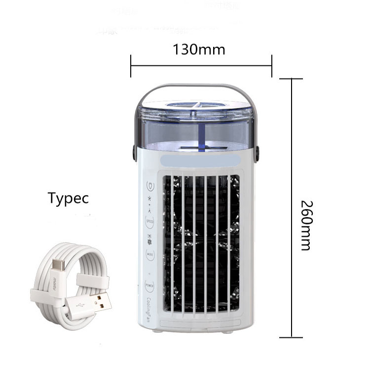 4 dalam 1 Mini Portable Cooling Air Cond Fan