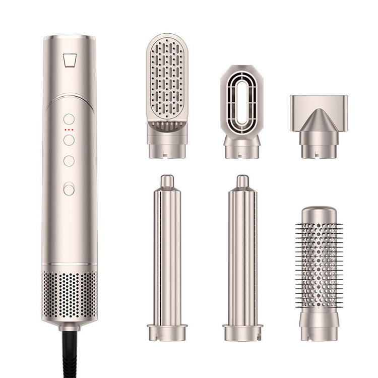 6 dalam 1 Sikat Hot Air Folding Pelbagai Ion Rambut Styler
