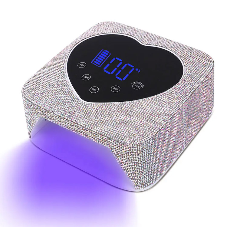 72W Heart-Shape Rhinestones Rhinestones Rhinestones Lampu Kuku