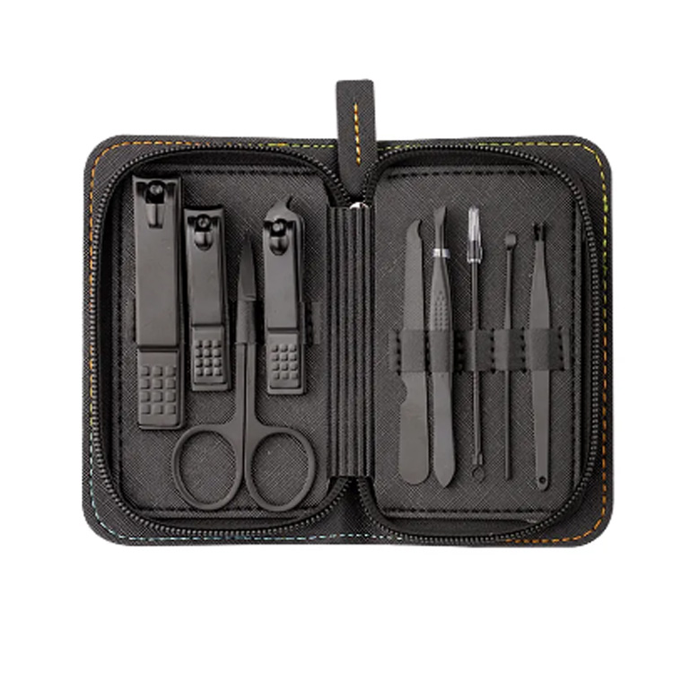 9 pcs Pedicure Set Penjagaan Peribadi Kit Perjalanan Manicure Set