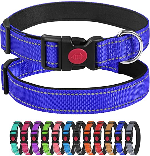 Kolar Anjing Berlapis Neoprene Pet Nylon Custom Adjustable