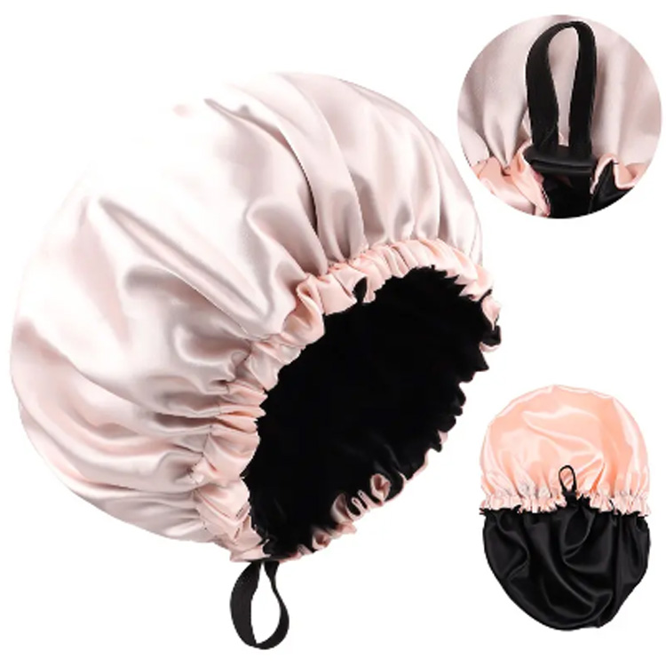 Lapisan Double Layer Bonnet Wanita Pusingan Mandi