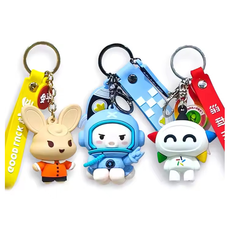 Hadiah Perniagaan PVC Keychain Custom 3D Custom Logo Key Chain