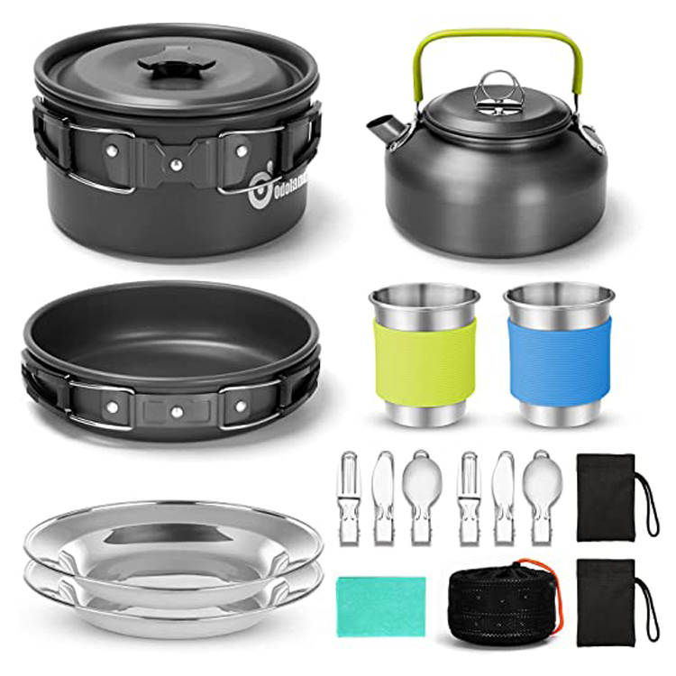 15PCS Portable Outdoor Picnic Cooking Set Alat Memasak Perkhemahan