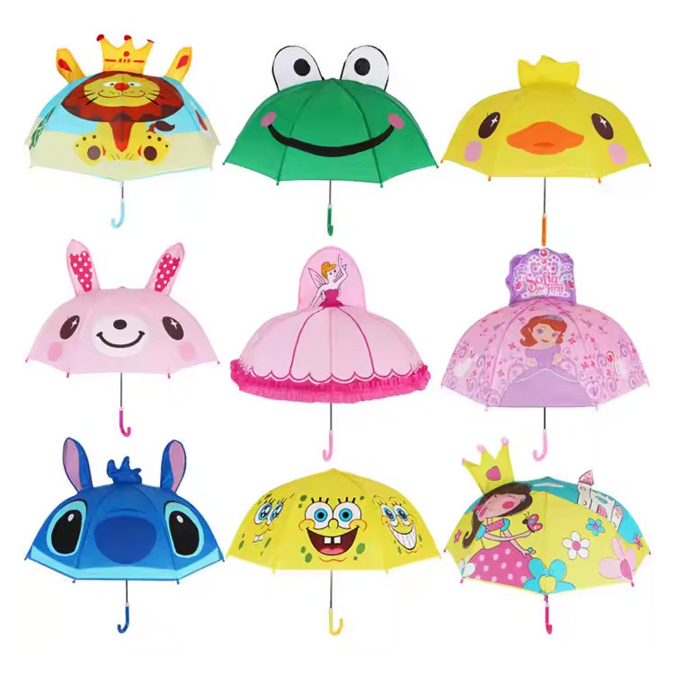 Kartun Kanak -kanak Umbrella Auto Open Children Umbrella Princess