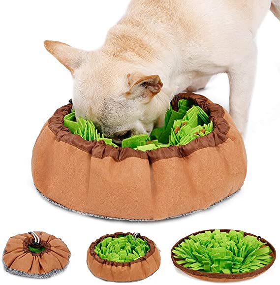 Tikar Snuffle Dog Dog Bowl Sniffing Pad yang dilipat