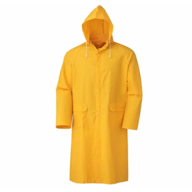 Custom Heavy Duty Rain Coat PVC Poncho Hujan Kalis air