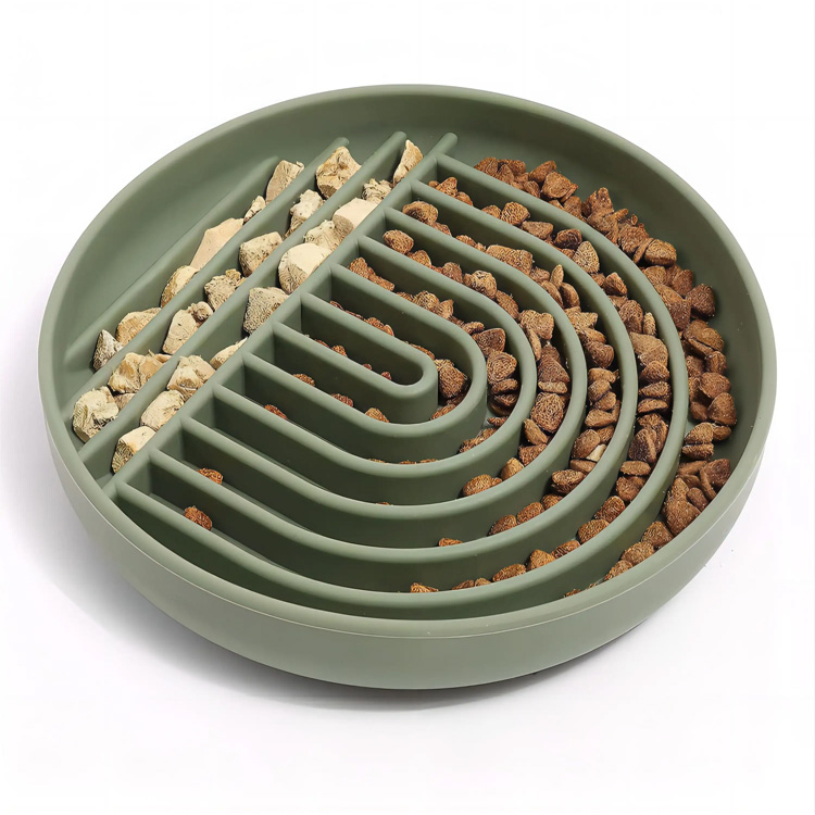 Logo Logo Custom Maze Silicone Slow Feeder Dog Pet Bowl