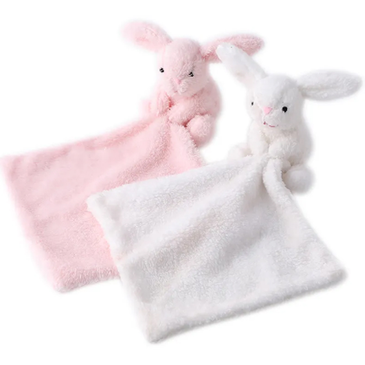 Mainan anak patung arnab mewah mainan bayi pacifier bunny menenangkan tuala