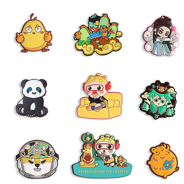 Pilihan Logo Custom Hiasan Tersedia Magnet Peti Cipta PVC