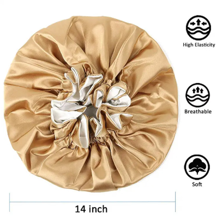 Designer Fashion Double Layer Satin Besar Wanita Mandi