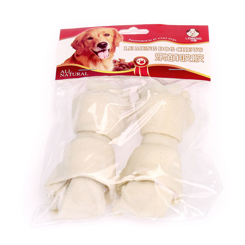 Dog Chew Rawhide Knotted Tone