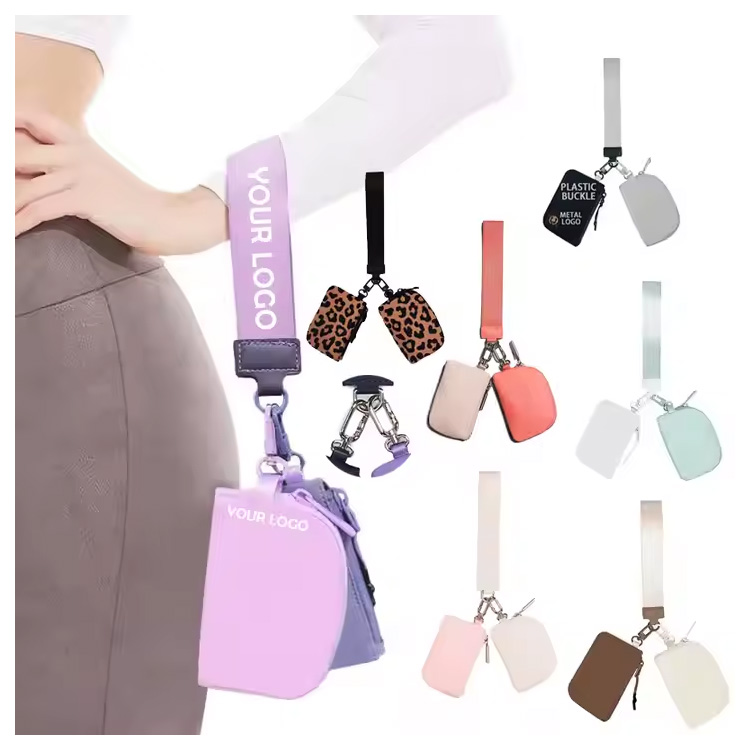 Dual Pouch Dualbag, Wristlet, Dual Pouch, Keychain Bag