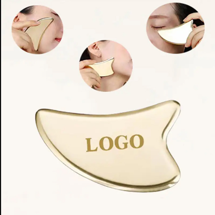 Jade Facial Massager Hati Berbentuk Hati Muka Gua Sha