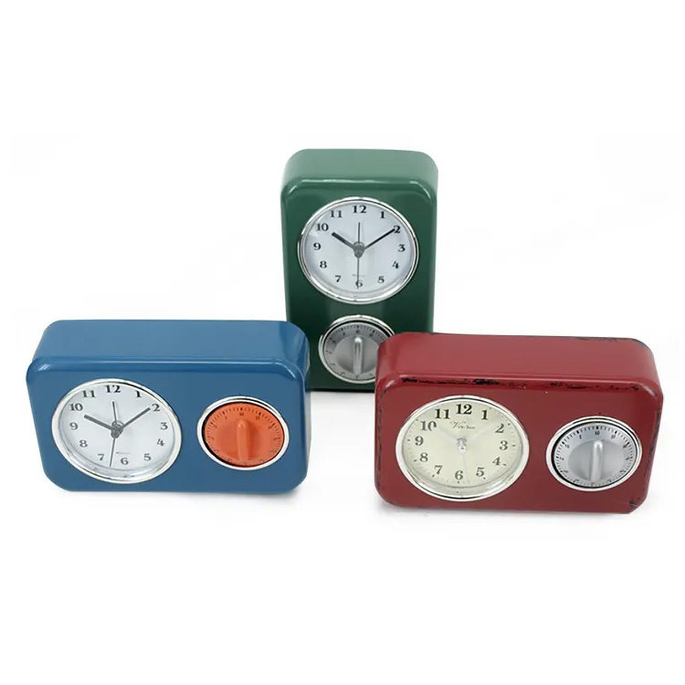 May Time Reka Bentuk Jam Pemasa Jadual Vintage