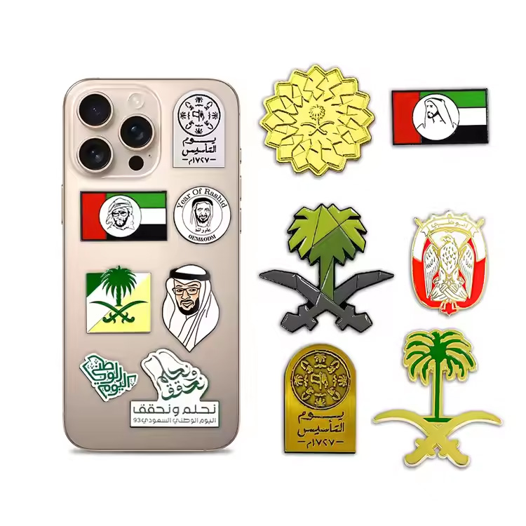 Mexico Metal Custom Lapels Enamel Pin Pelekat Logam Saudi