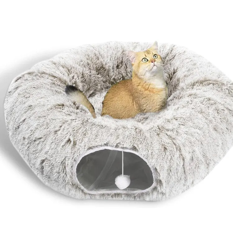 Terowong Berfungsi dengan Terowong Kucing Tube Wintertime Bed