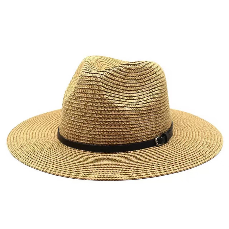 Fesyen baru Cowboy Jazz Style Straw Hat Sunshade Sunscreen