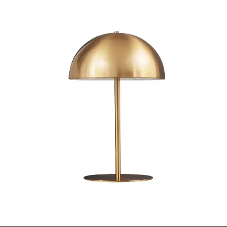 Lampu Meja Seni Separuh bulatan Nordic Pink Wrought Mushroom