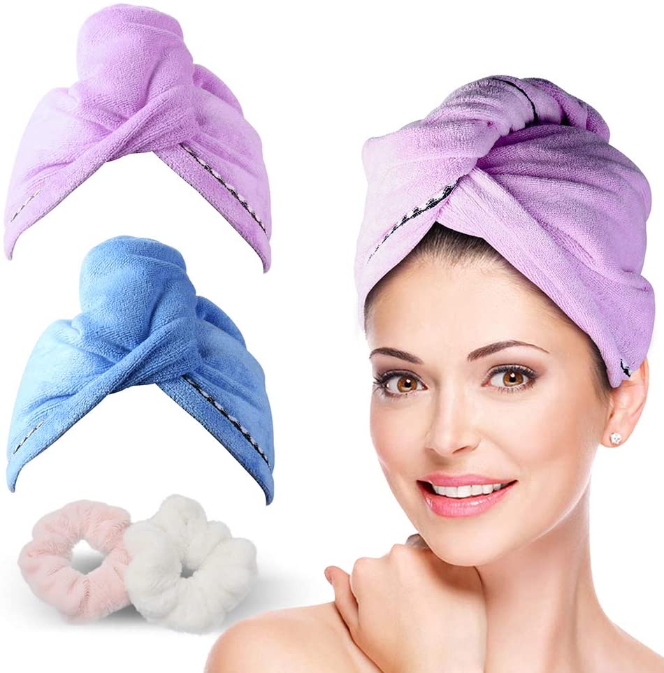 Balut Tuala Topi Turban Rambut Kering Microfiber Cepat