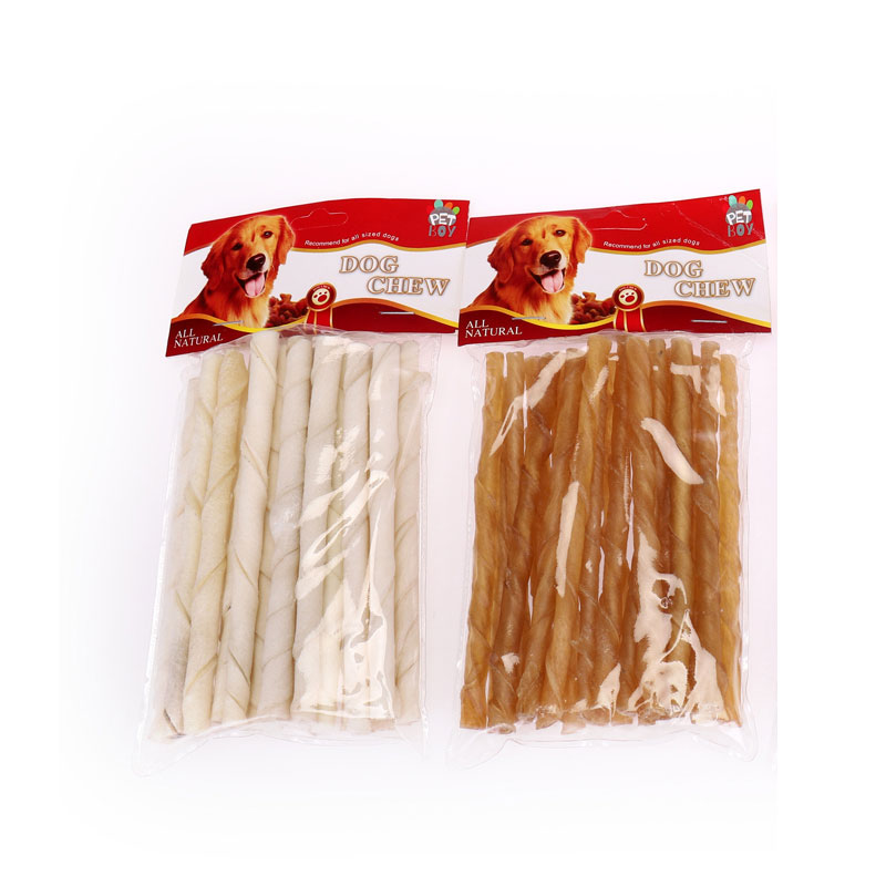 Rawhide Twist Sticks Anjing Kunyah