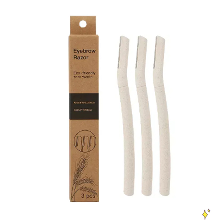 Alat jerami gandum cukur biodegradable Kit kening trimmer