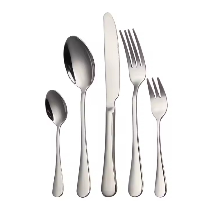 Restoran Knife Steel Cutlery Fork Set Silverware Restoran