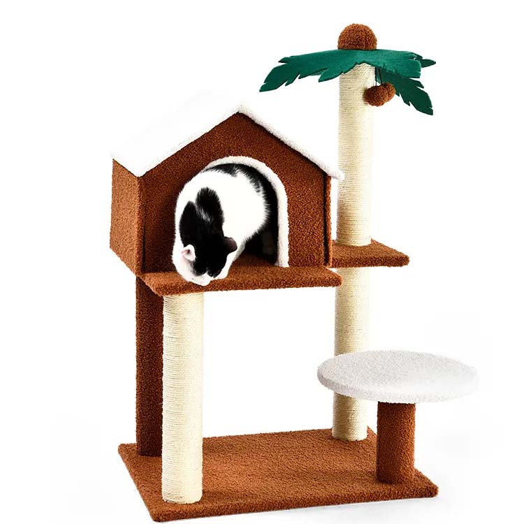 Sisal yang dilindungi menggaru Platform Platform Pet House