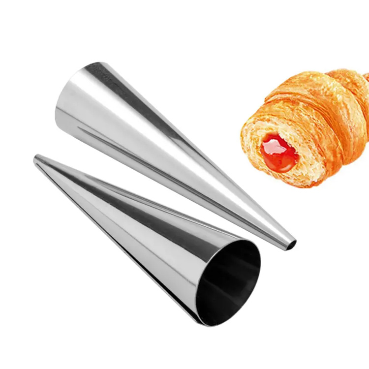 Keluli tahan karat Denmark roti croissant croissant cones baking cones