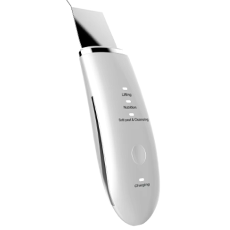 Peranti pembersihan wajah spatula scrubber kulit ultrasonik
