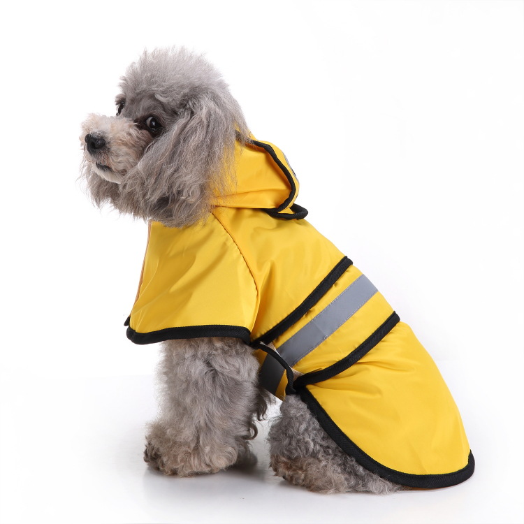 Jaket Anjing Pet Jaket Hujan Tahan Air Reflektif