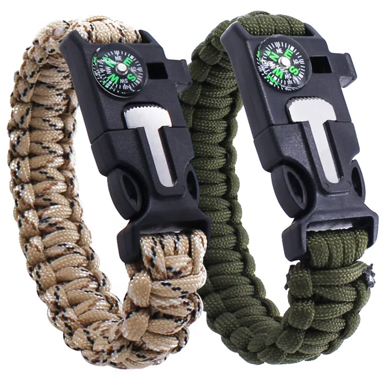 Survival sampel borong 550 lbs gelang paracord taktikal