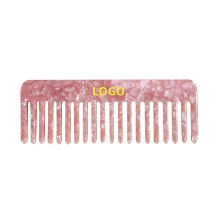 Borong Square Straight Hair Acetate Custom Wide Combs